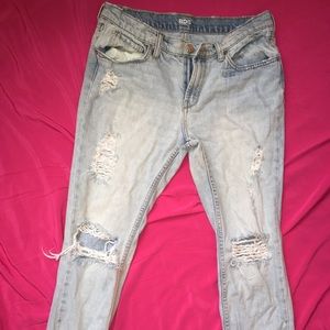 light distressed jeans